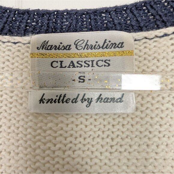 Marisa Christina Cardigan Womens Size Small Hand Knit Cottage Country Grandma - Picture 6 of 13